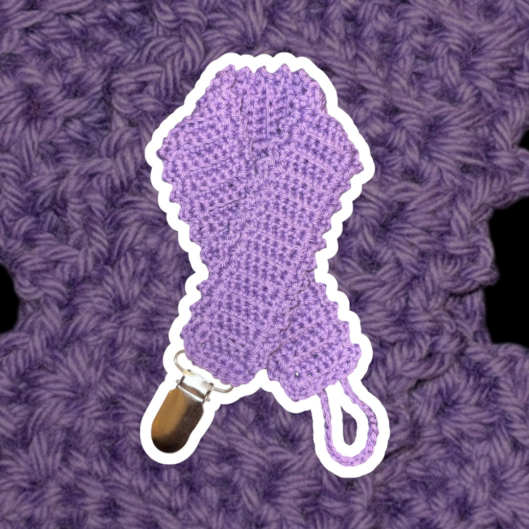 Pacifier Clip • Pansy Purple