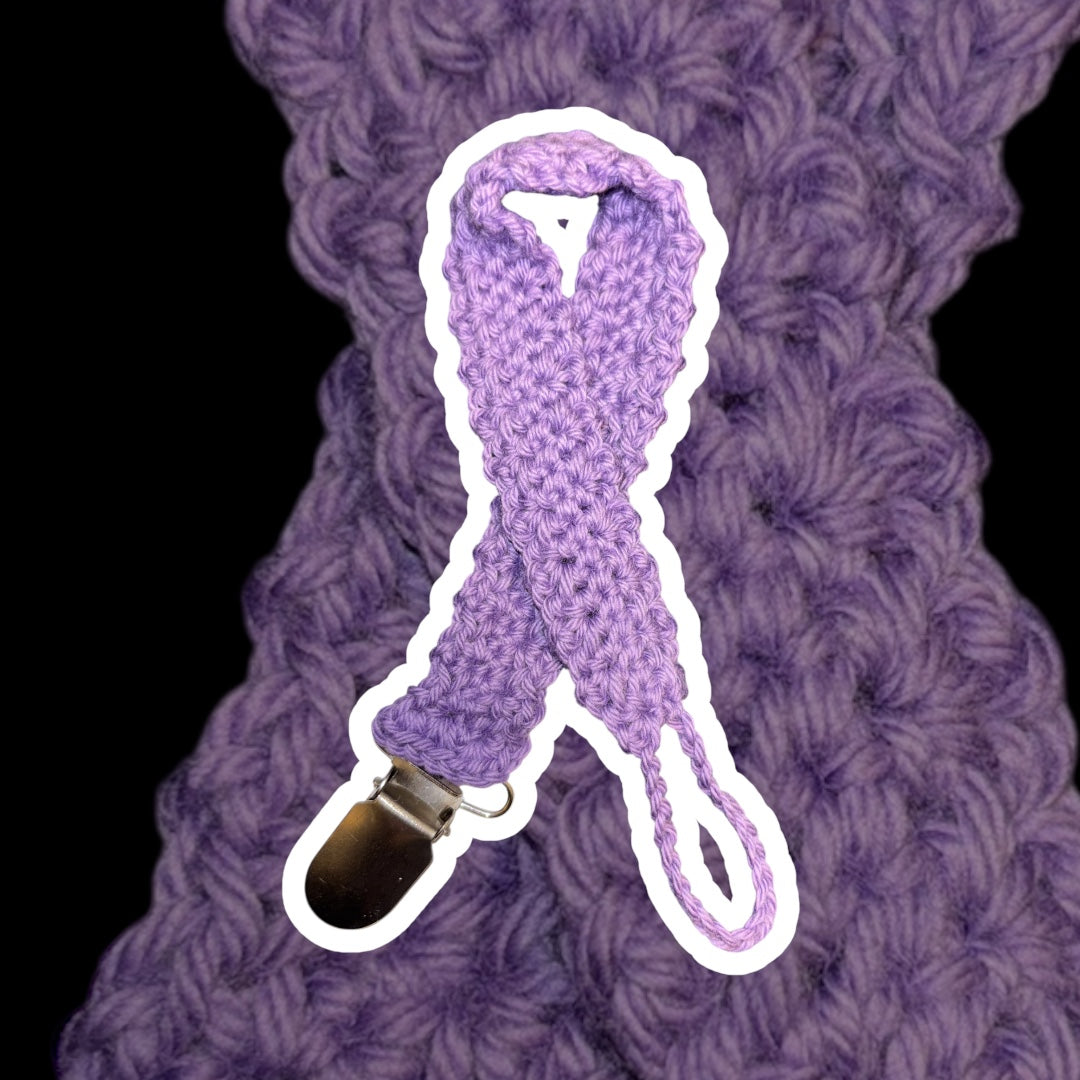 Small Pacifier Clip • Pansy Purple