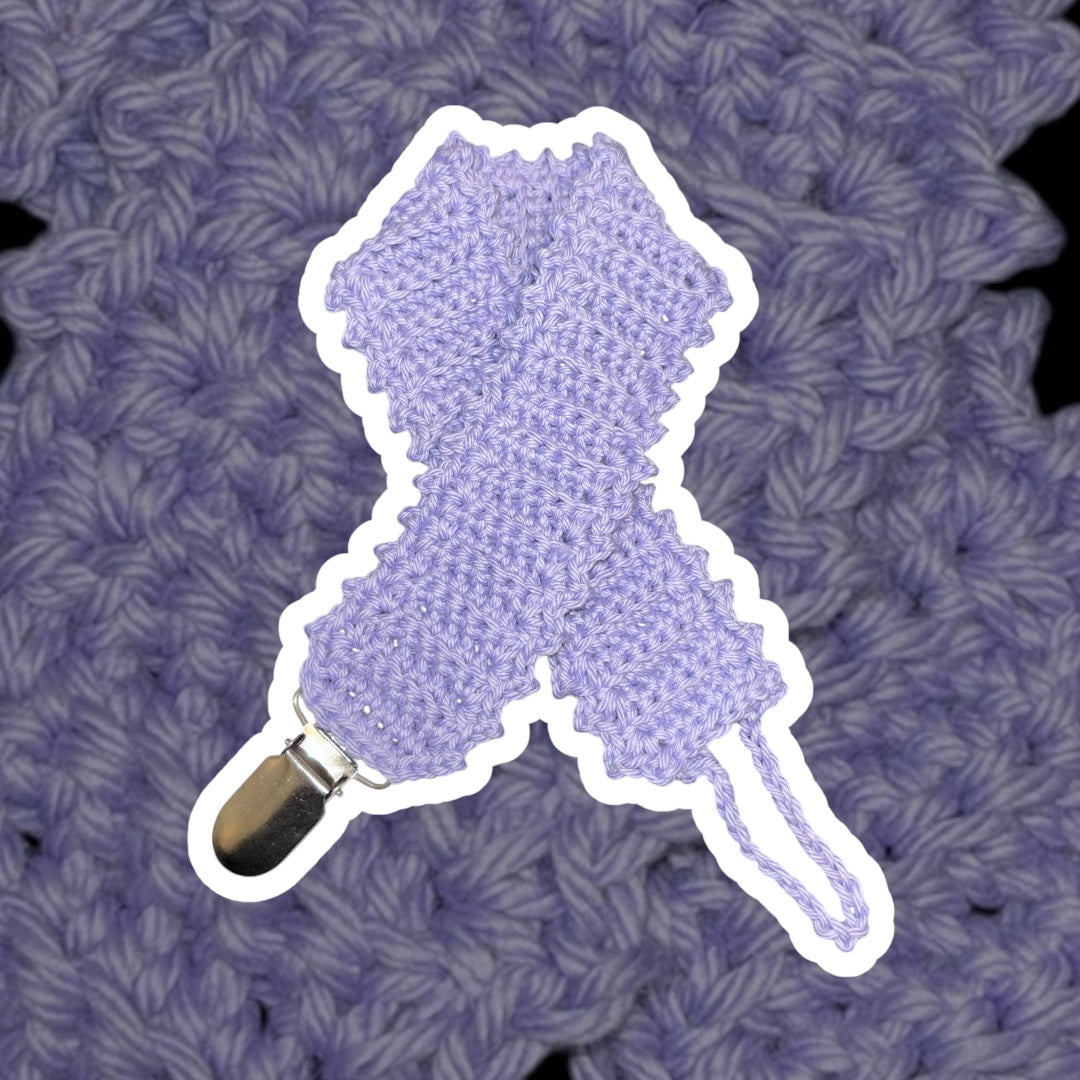 Pacifier Clip • Pale Lilac