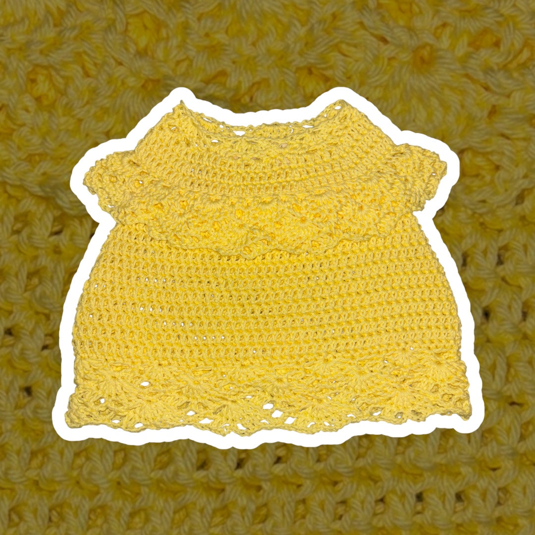 The Lacey Dress • Daffodil Yellow • Newborn