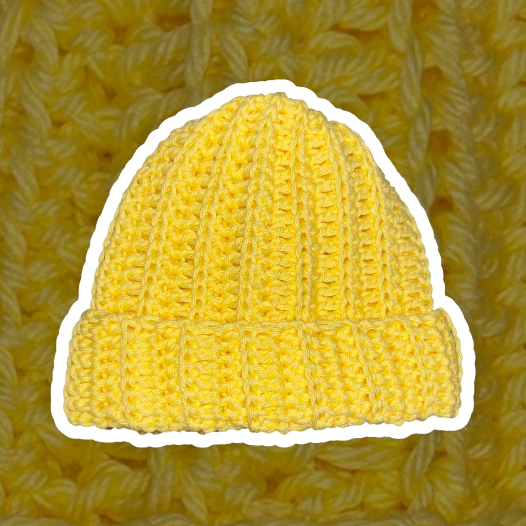 Baby Beanie • Daffodil Yellow • 0-3 Months