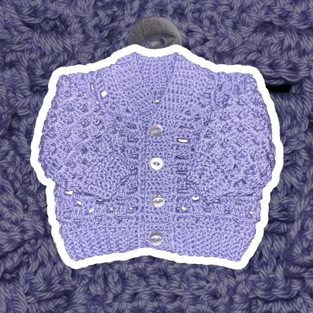 The Charlie Cardigan • Pale Lilac • 0-3 Months