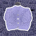 The Charlie Cardigan • Pale Lilac • 0-3 Months