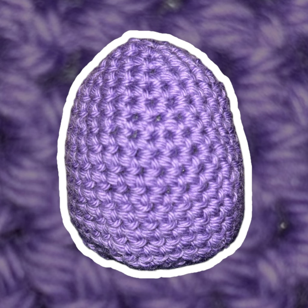 Crinkle Rattle Egg • Pansy Purple