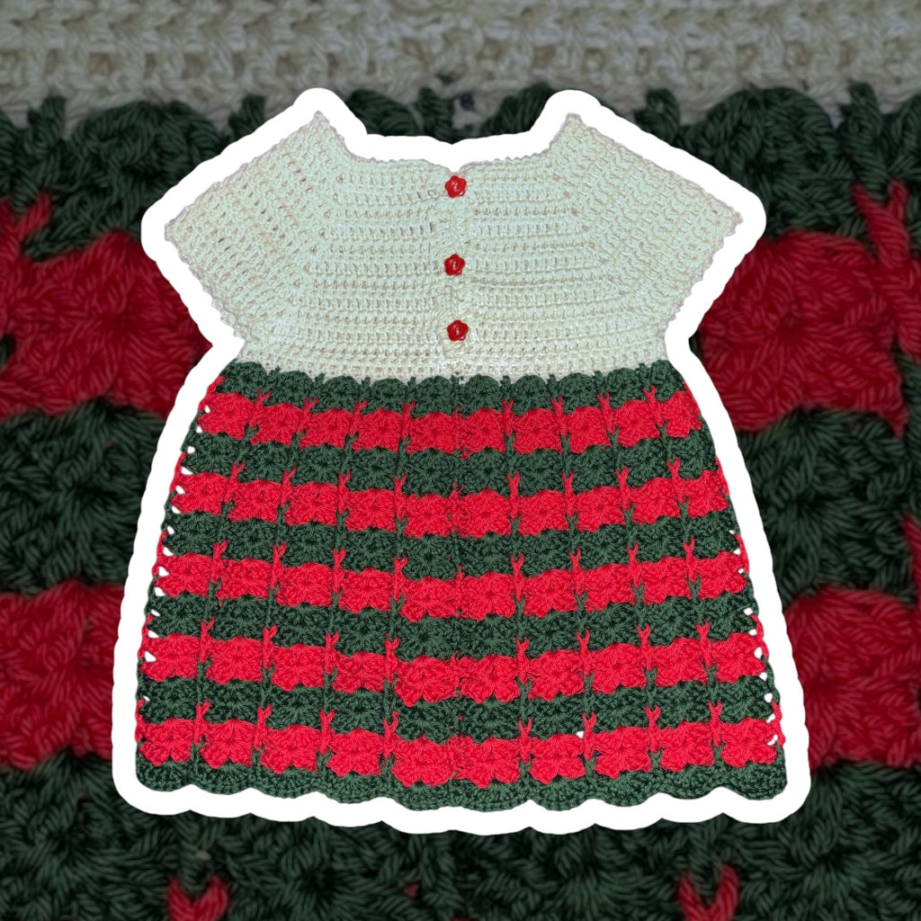 The Aliyah Dress • Christmas Stripes • 6-12 Months