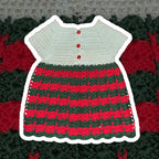 The Aliyah Dress • Christmas Stripes • 6-12 Months