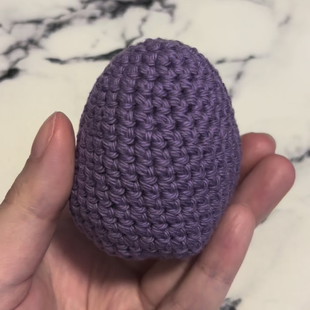 Crinkle Rattle Egg • Pansy Purple